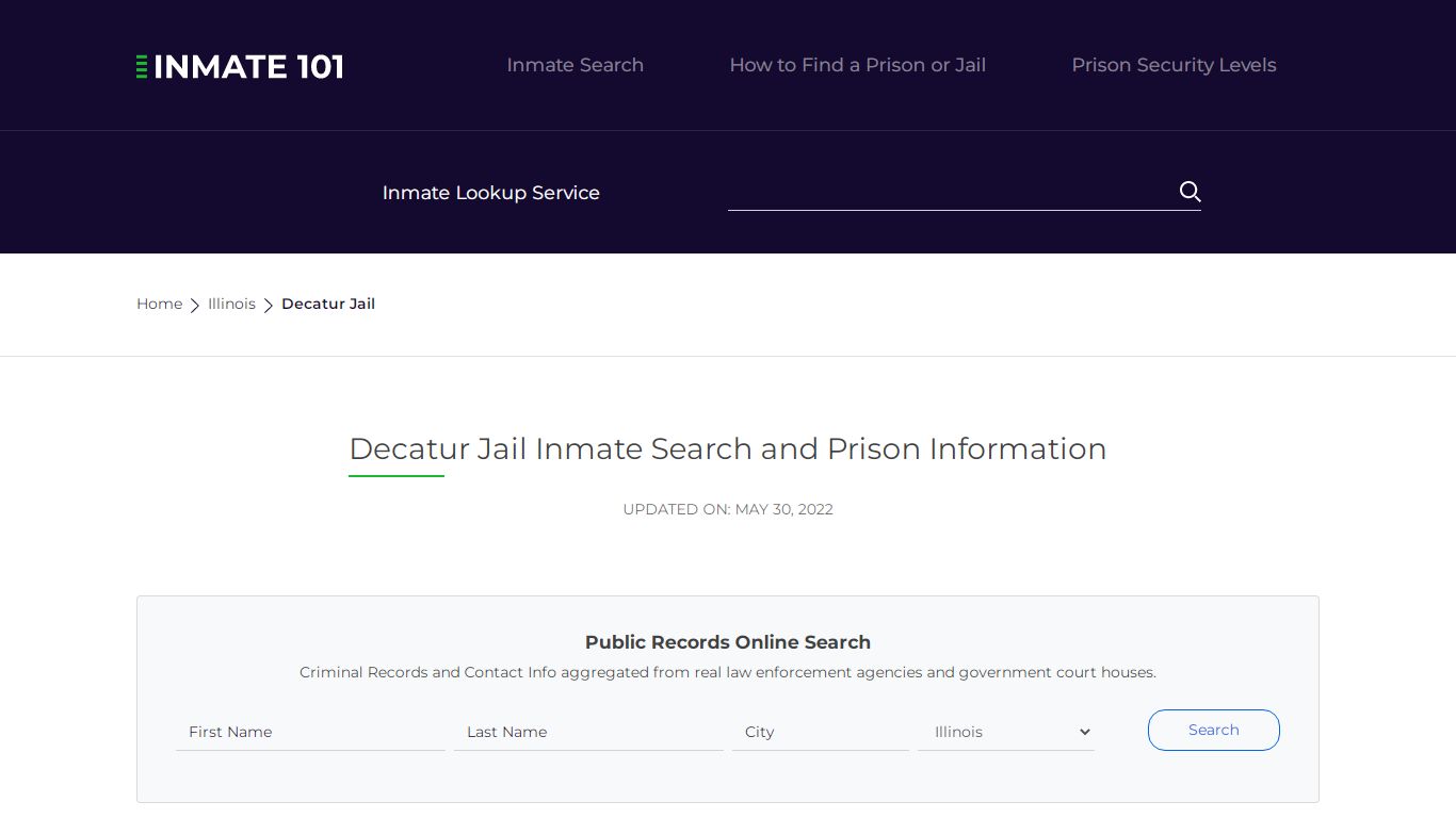 Decatur Jail Inmate Search, Visitation, Phone no ...