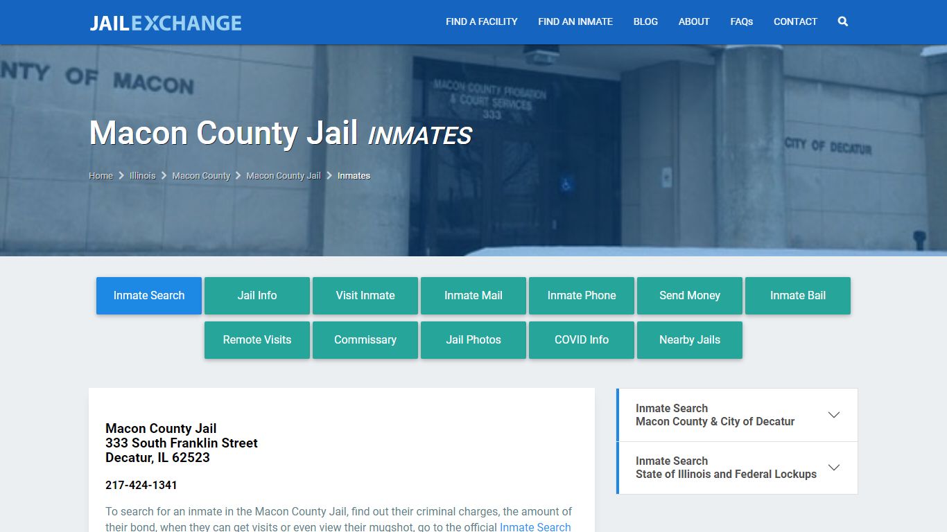 Macon County Jail Inmates | Arrests | Mugshots | IL